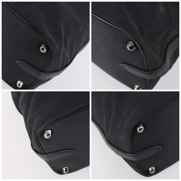 GUCCI Shoulder Bag Canvas Black Auth ep11240 - Picture 14 of 15